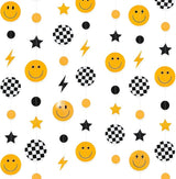 One Happy Dude 1st Birthday Decorations Black Yellow Smile Face