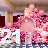 PartyWoo Hot Pink Balloons 140pcs Different Sizes of 18 12 10 5 Inch M