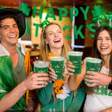 St Patrick's Day Celebration Pack 60 Pcs 12oz Irish Themed Plastic