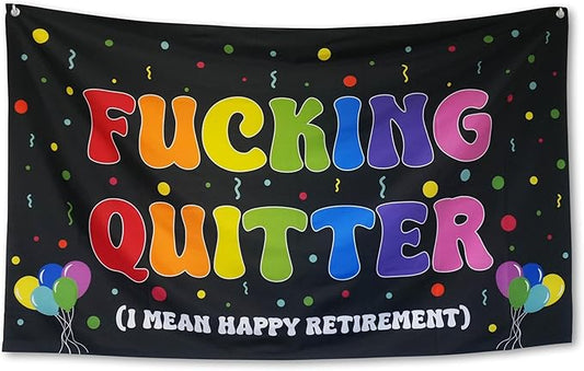 Funny Party Banner 60" x 33" – Hilarious Party Decoration for Adults,