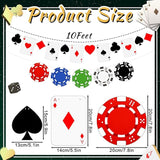 Sherr Poker Theme Party Decorations 10 ft Pre-Strung Poker Birthday
