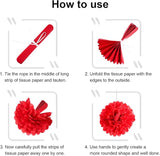 24 Set Valentines Galentines Day Hanging Decoration Kit Red Pink