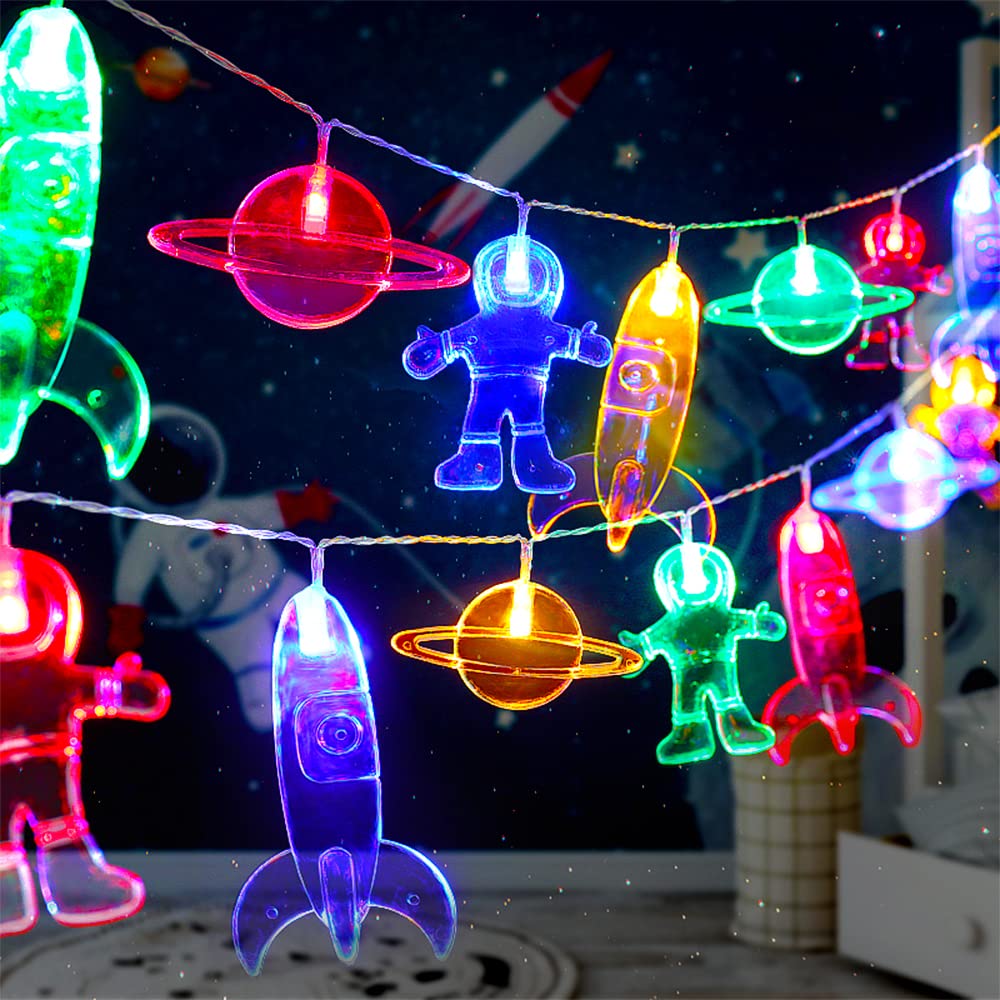 AceList Planet Astronaut String Lights, 20 LED USB Powered