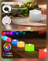 Homemory Multi Color Changing Tea Lights Candles Battery Operated,