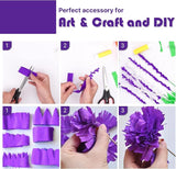 PartyWoo Purple and Gold Crepe Paper Streamers 4pcs 328ft Pack of