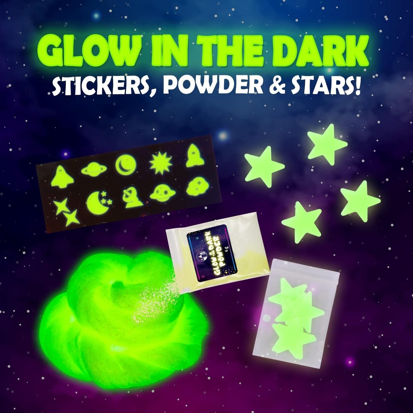 Original Stationery Galaxy Slime Kit for Kids Ages 8–12, DIY Space
