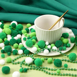 St Patrick's Day Pom Poms Balls 600 Pieces Green Pom Poms Mixed