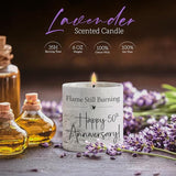 50th Anniversary Candle 50th Wedding Anniversary Present for Couple