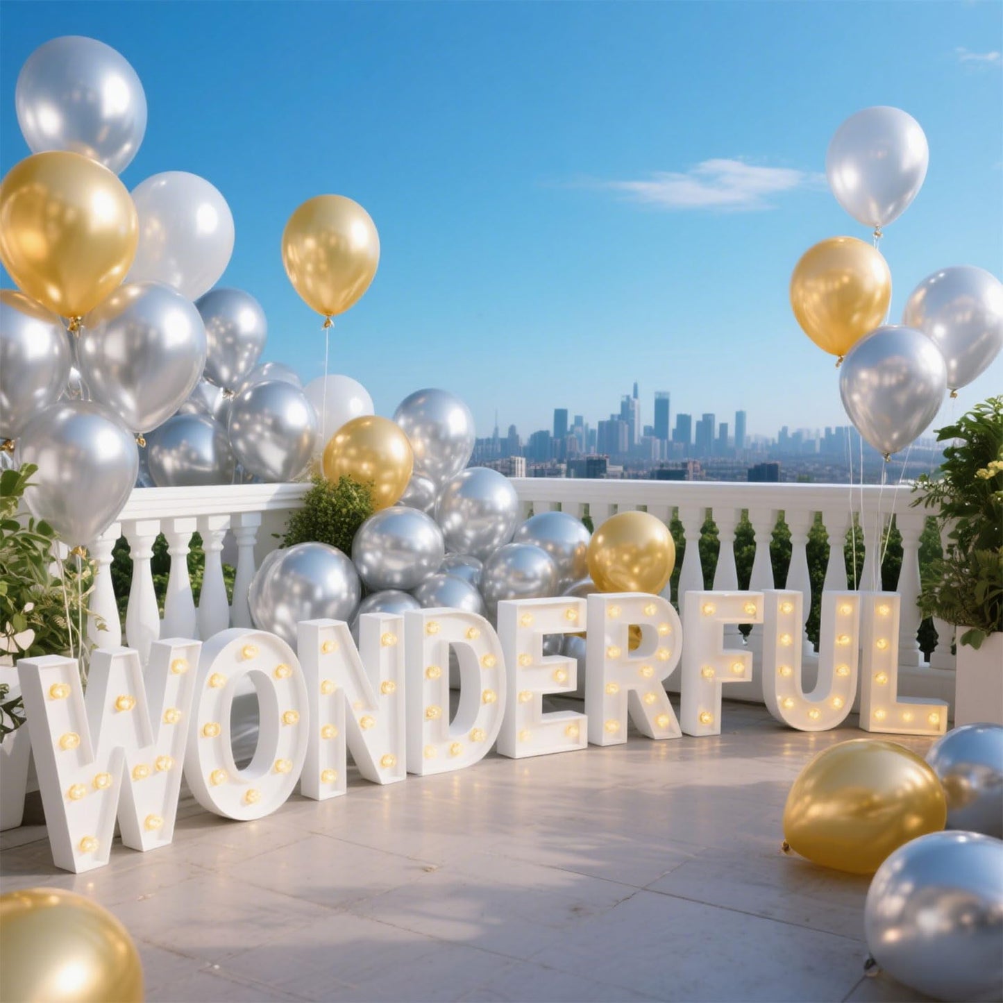Silver Balloon,145pcs Latex Metallic Silver Balloons Arch Kit