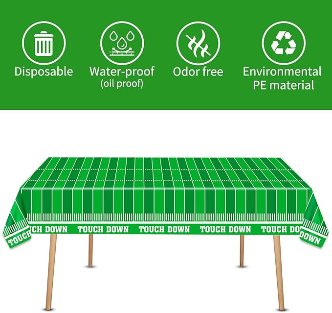 Football Party Supplies Decorations Set for 20 People Includes 20