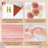 Boho Birthday Party Decorations for Women Girls with Cream Beige