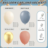Gender Reveal Balloon Garland Arch Kit 412pcs Pink and Blue balloons