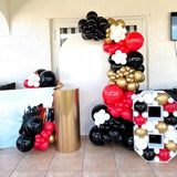 Red and Black Balloon Arch Kit, Black and Red Balloon Garland Kit, Red