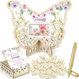 63 Pcs Butterfly Baby Shower Guest Book Alternatives Set Baby Shower