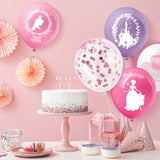 Civaner 48 Pieces Princess Balloons Bulk 12 Inch Pink Princess Themed