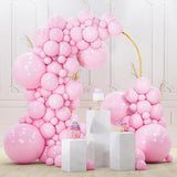 PartyWoo Pink Balloons 140 pcs Different Sizes of 18 12 10 5 Inch