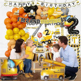 176pcs Construction 2nd Birthday Party Supplies Dump Truck Party