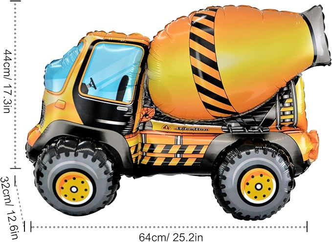 Construction Birthday Party Supplies 145PCS Construction Balloons
