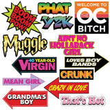 2000s Y2K Photo Booth Props - 40 Pieces - Throwback Y2K Party