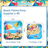 80 PCS Beach Theme Party Supplies Set Ultimate Summer Pool Pack with