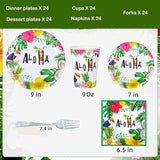 Hawaiian Luau Party Supplies Disposable Hawaiian Plates and Napkins