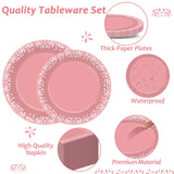96 Pcs Pink Cielito Party Theme Lindo Decorations Mexican Disposable