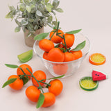 Gresorth Artificial Mini Bunch Orange Decoration Lifelike Tangerine