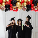 Red and Black Balloon, 60 Packs 12 Inch Red Black and Gold Balloon,