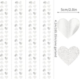 White -Silver Disco Party-Decoration Heart Garland - 52ft Birthday
