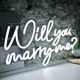 SYLHOME Will You Marry Me ? Led Neon Light Sign Hanging Proposal