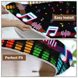 Music Round Fitted Tablecloth with Elastic Karaoke DJ Kpop Sing Party