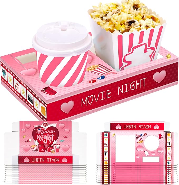 20 Pcs Valentine's Day Movie Night Supplies Galentines Movie Night