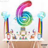 KatchOn, Giant Jelly Number 6 Balloon - 40 Inch | 6 Balloon Number, 6