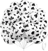 60pcs Cow Print Balloons, Latex Cow Balloons for Farm Cowboy Cowgirl
