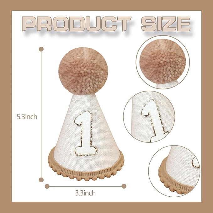 First Birthday Party Decorations Light Brown High Chair Banner 1st