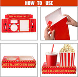 50Pcs Movie Night Snack Trays Hold Popcorn Candy Food Drink