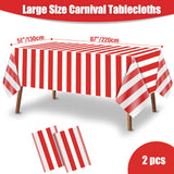 Carnival Theme Party Decorations Tablecloths, Circus Plastic Table