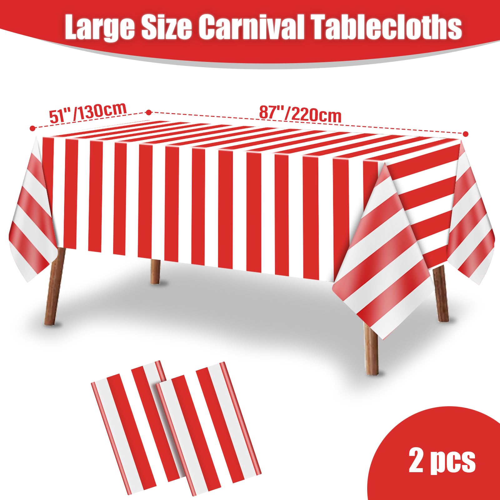 Carnival Theme Party Decorations Tablecloths, Circus Plastic Table