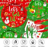 194 Pcs Christmas Party Supplies Decorations Friendsmas Christmas