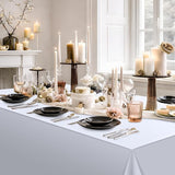 3 Pack Silver Plastic Tablecloth, Disposable Rectangle Table Covers,