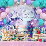 Mermaid Balloon Garland Arch Kit Pastel Pink Purple Green Balloons