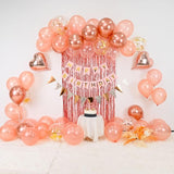 Rose Gold Birthday Decorations for Girls,Happy Birthday Party