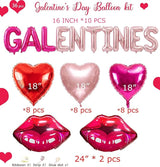 Galentine's Day Bestie Party Decorations with Red Hot Pink Heart