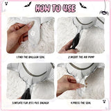 120 Pcs Halloween Balloon Arch Pink and Black Balloon Arch Kit