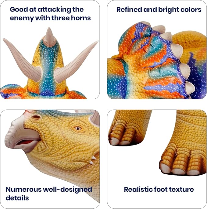 43 L Inflatable Dinosaur Toys Jurassic Birthday Party Supplies Blow