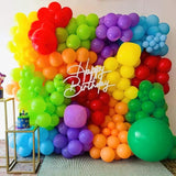 PartyWoo Rainbow Balloon Arch Kit Garland 100 pcs Different Sizes of