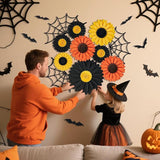 Paper Jazz Halloween Paper Flowers Decorations for Wall 3D Halloween