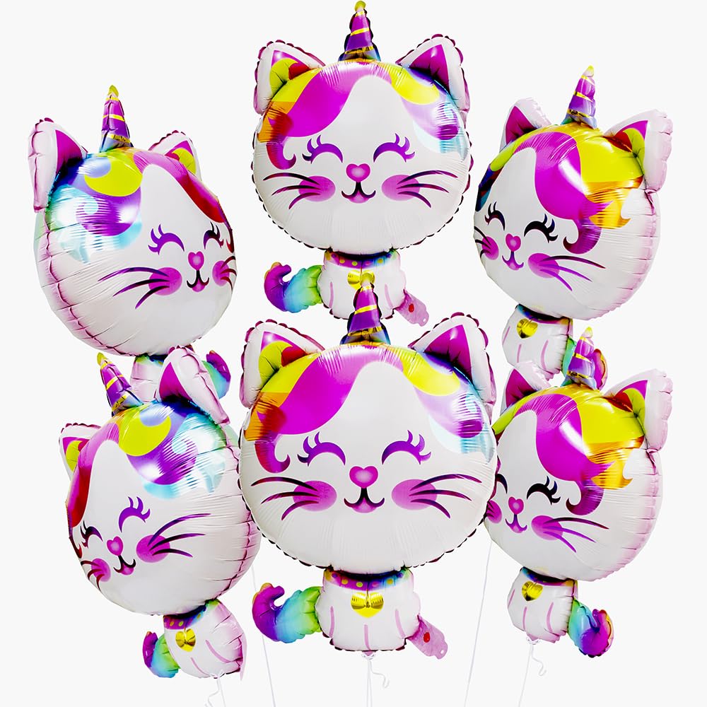 Pet Animal Unicorn Cat Balloon Caticorn Balloon Cute Pussycat‌ Party