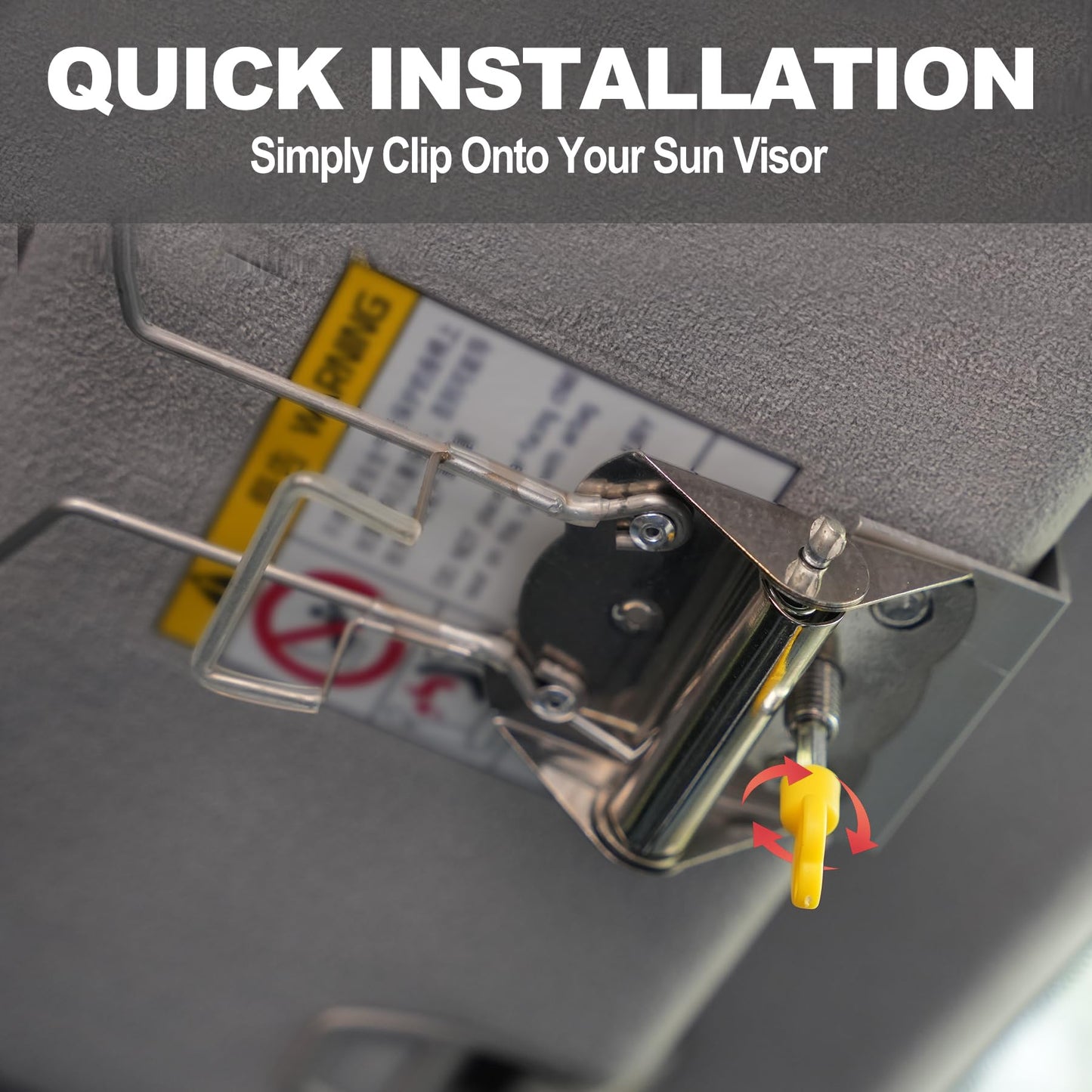 CHLIVE Car Visor Hat Holder for Cowboy Hats & Baseball Caps –