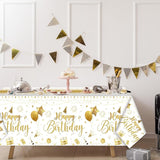 Tudomro 3 Pcs Happy Birthday Tablecloths Happy Birthday Party #4